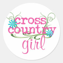 Crossa country Girl ROSA Stickers