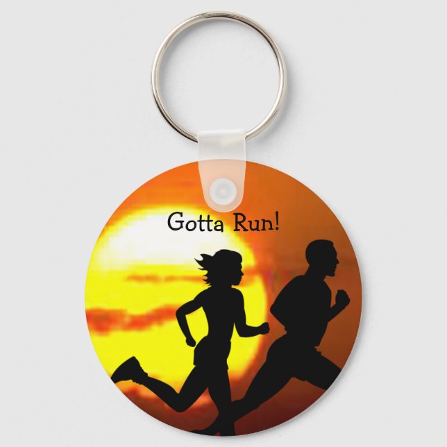 CROSSA COUNTRY - GOTTA SPRINGA - FRIMÄRKE - SUNSET NYCKELRING (Framsida)