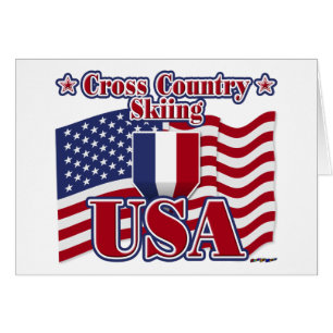Crossa country Skiing USA Hälsningskort