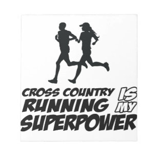 Crossa country springdesigner anteckningsblock