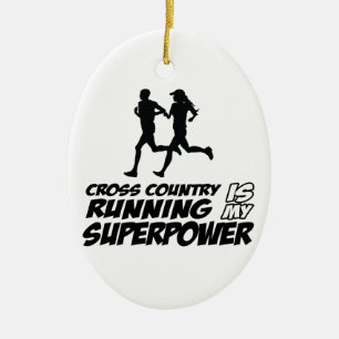 Crossa country springdesigner julgransprydnad keramik