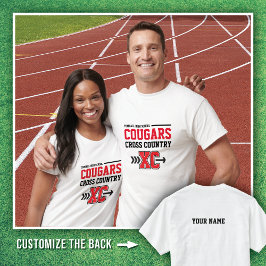 Crossa country Vita Tomball High School Cougars T Shirt