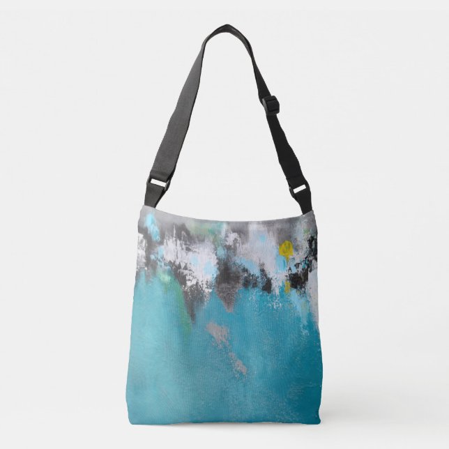 Crossbody-väska - Abstrakt 'Kust' Axelväska (Framsida)