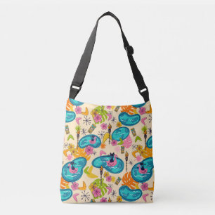 Crossbody-väska i Atomic Kitty Luau Axelväska