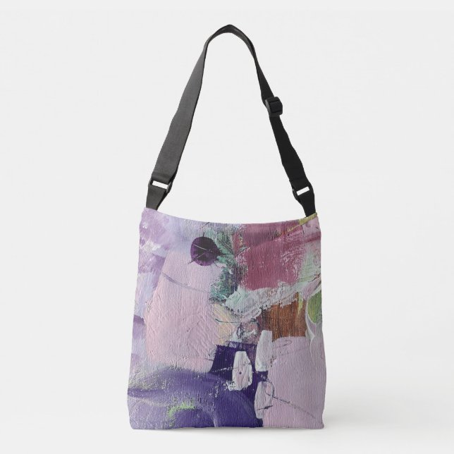 Crossbody-väska i rosa marshmallow-design axelväska (Framsida)