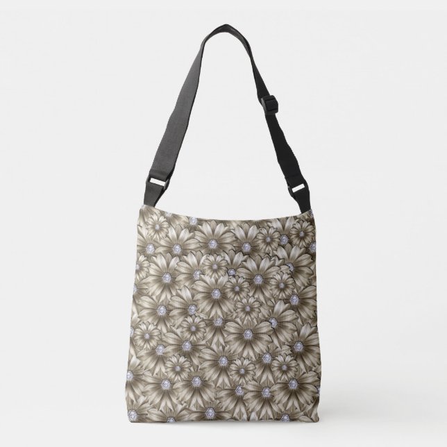 Crossbody-väska med blommor axelväska (Framsida)