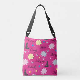 Crossbody-väska | Psykisk hälsa Lotus Blommönster Axelväska