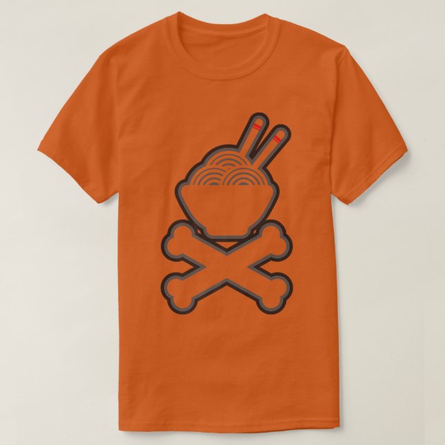 Crossbone Ramen Noodle Soppa Shirt T (Design framsida)