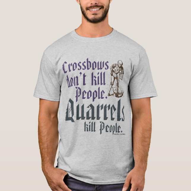 Crossbows dödar inte folk tee (Framsida)