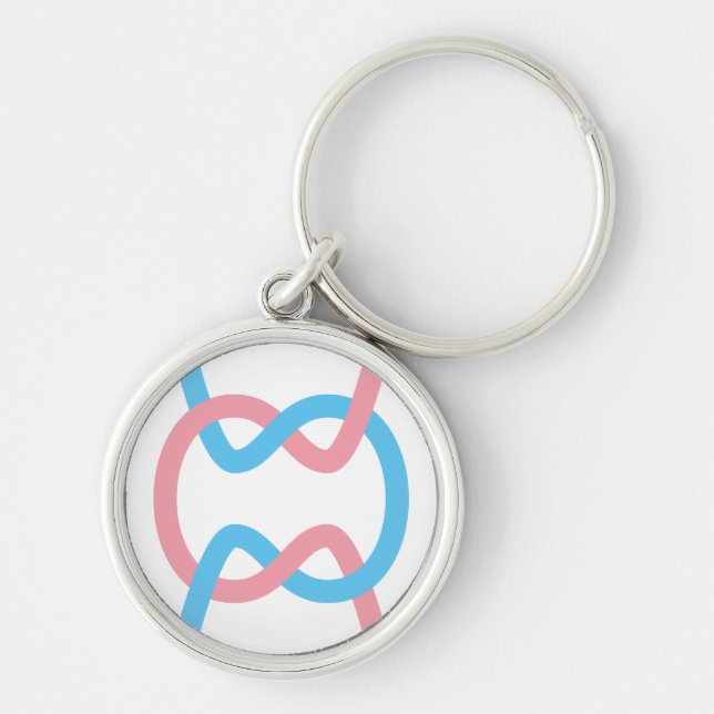 Crossdream flagganyckelring rund silverfärgad nyckelring (Framsidan)