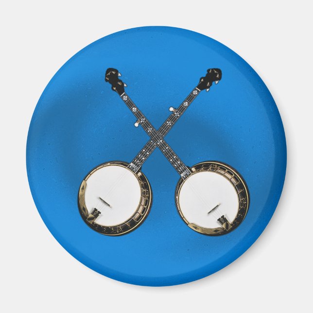 CROSSED BANJOS MAGNET (Framsidan)