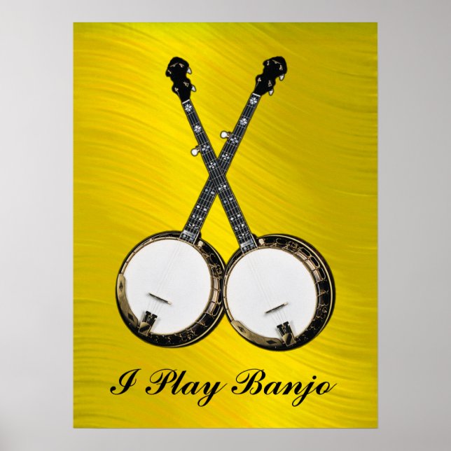 CROSSED BANJOS-POSTER POSTER (Framsidan)
