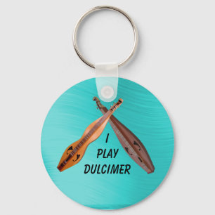CROSSED DULCIMER-KEYCHAIN NYCKELRING