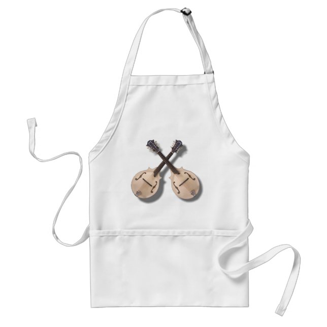 CROSSED MANDOLINS-APRON FÖRKLÄDE (Framsidan)