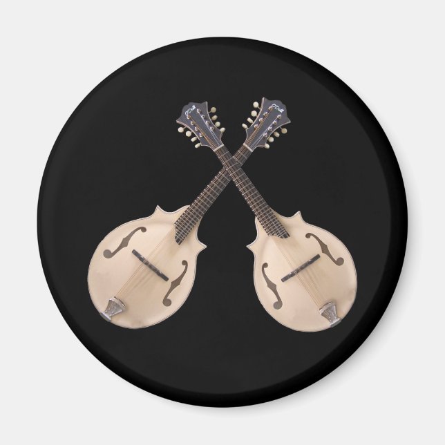 CROSSED MANDOLINS- MAGNET (Framsidan)
