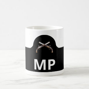 Crossed Pistols Militärpolis Kaffemugg