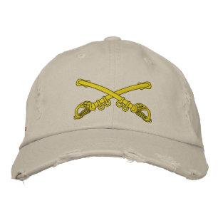 Crossed Sabers Anpassningsbar Distress Baseball Ca Broderad Keps