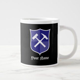 Crossed Sten Hammer Shield - Personlig Jumbo Mugg