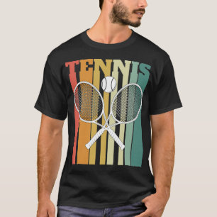 Crossed Tennis Rackets dribbling basketball T Shirt