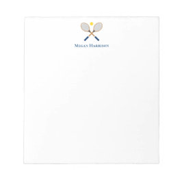 Crossed Tennis Racquets Anteckningsblock