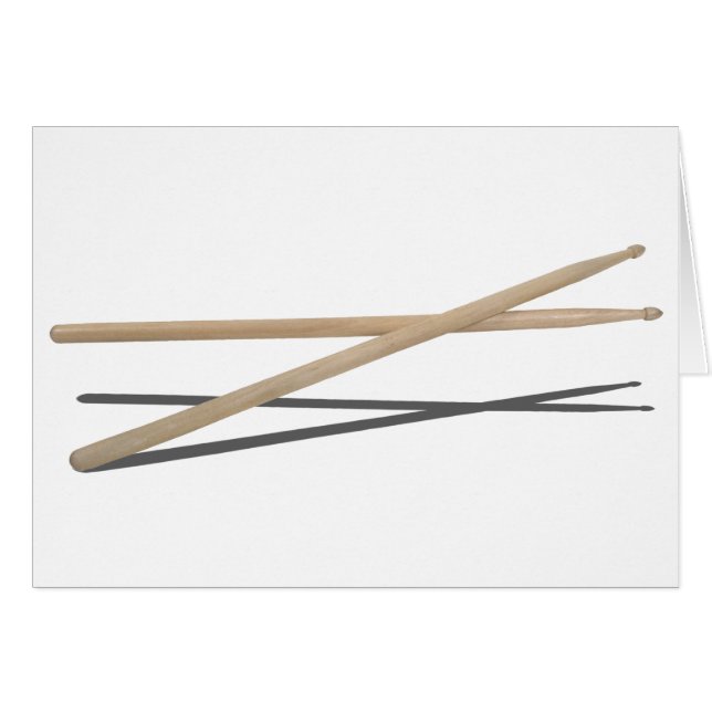 CrossedDrumSticks042211 Hälsningskort (Framsidan Horizontal)