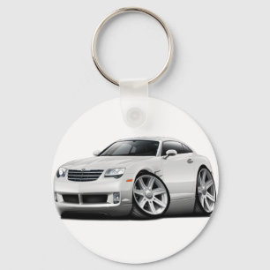 Crossfire White Car Nyckelring