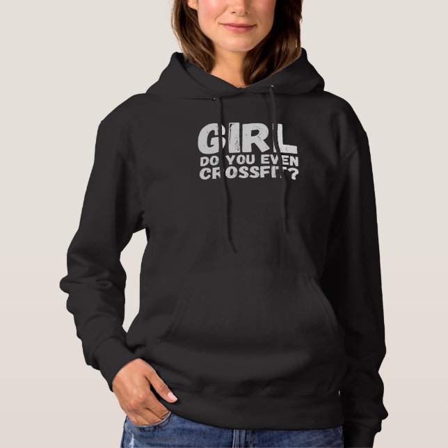 Crossfit Girl - Grunge Crossfit Design T Shirt (Framsida)