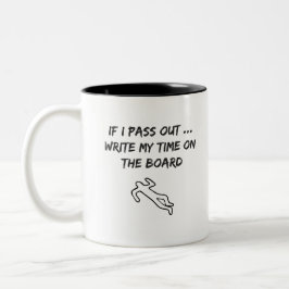 Crossfit-Inspirerad noveltyroligt Två-Tonad Mugg