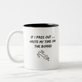 Crossfit-Inspirerad noveltyroligt Två-Tonad Mugg