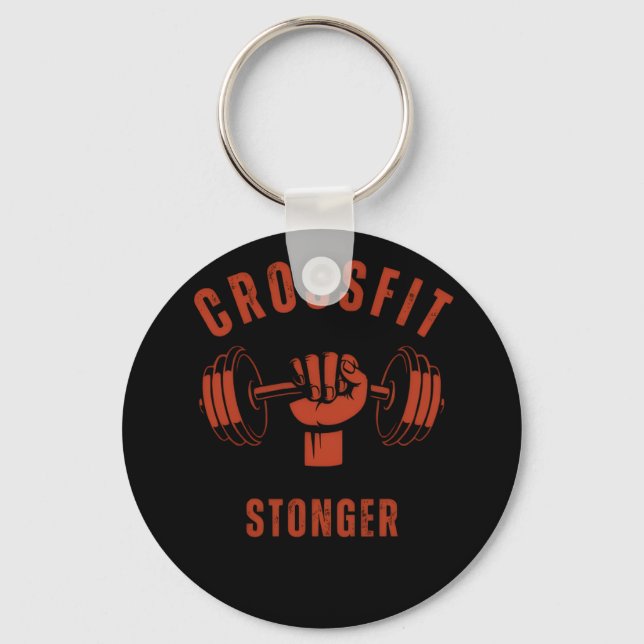 CrossFit Stronger--Power & Strength Mindset Nyckelring (Framsida)