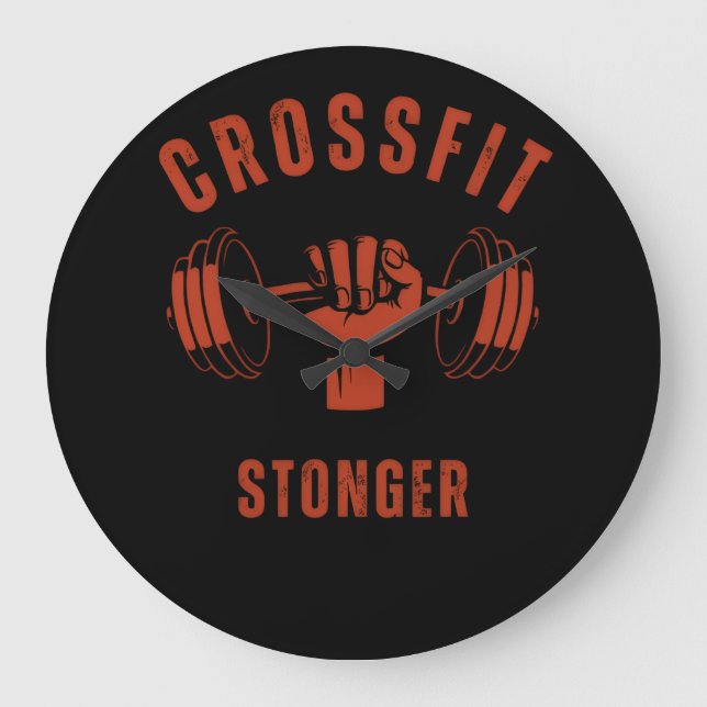 CrossFit Stronger--Power & Strength Mindset Stor Klocka (Framsida)