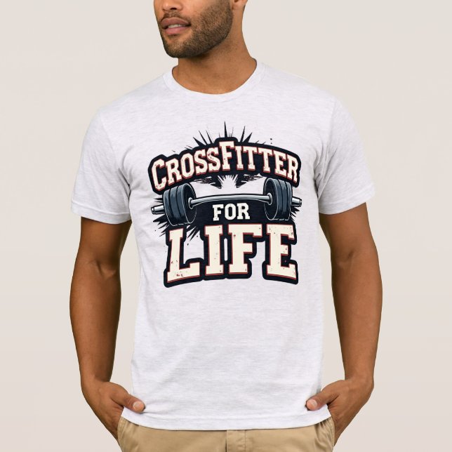 CrossFitter for Life T Shirt (Framsida)