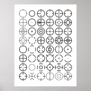 ⌖ Crosshair Reticles Poster