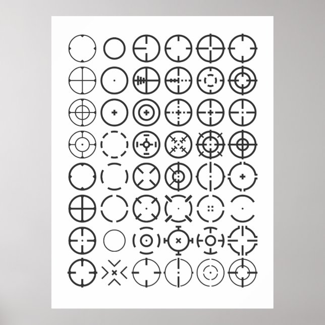 ⌖ Crosshair Reticles Poster (Framsidan)