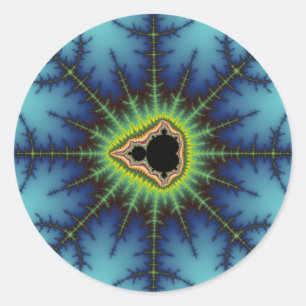 Crosshairs - Fractal Runt Klistermärke