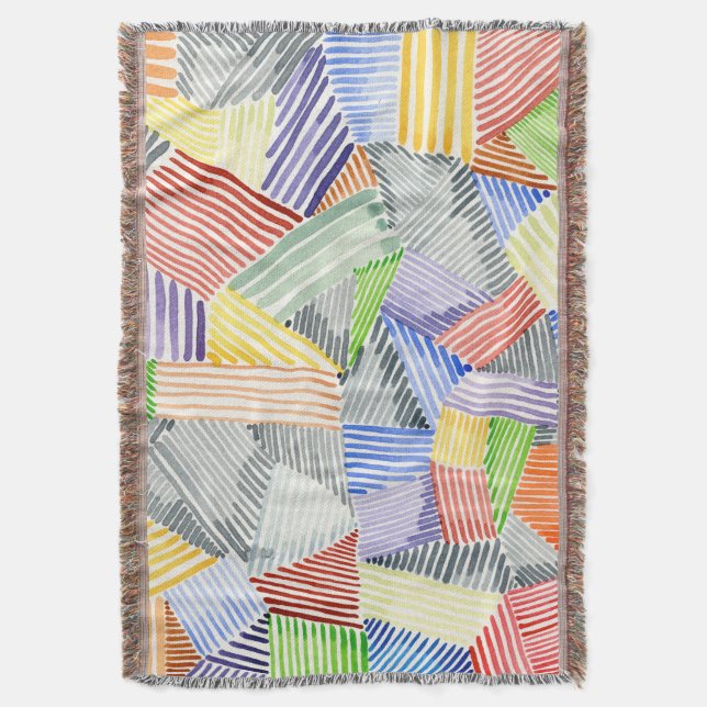 Crosshatch Quilt I Filt (Framsidan Vertikal)