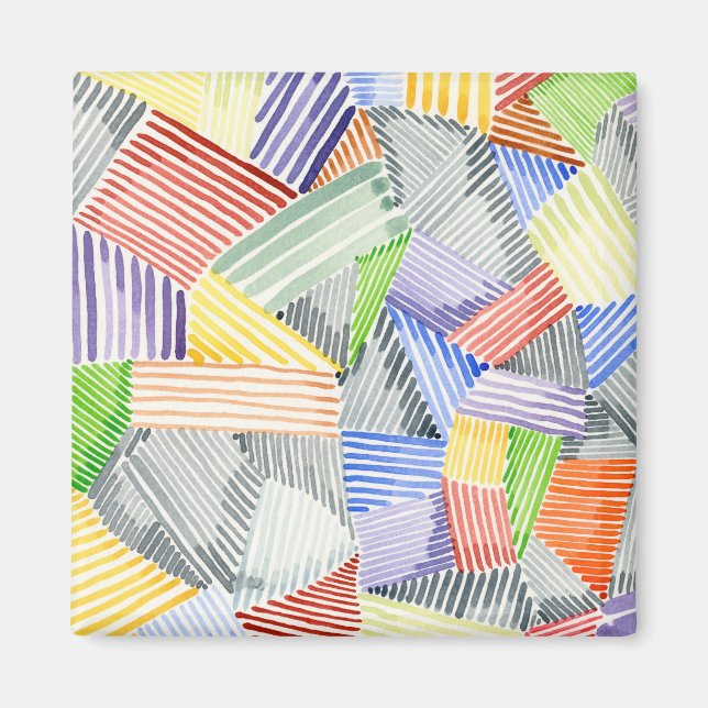 Crosshatch Quilt I Magnet (Framsidan)