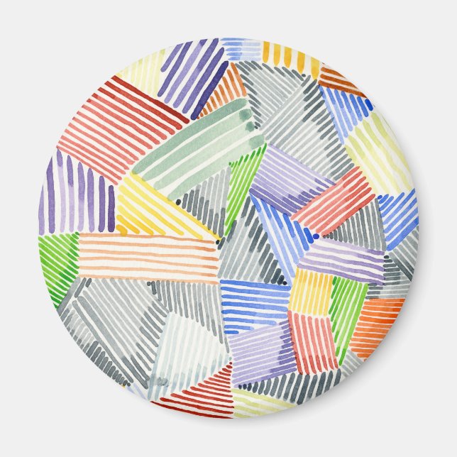 Crosshatch Quilt I Magnet (Framsidan)