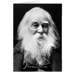 "Crossing Brooklyn Ferry" Walt Whitman NYC Dikt Hälsningskort