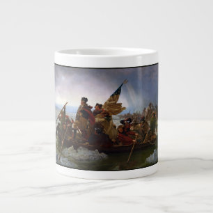 Crossing Delaware 1776: General George Washington Jumbo Mugg