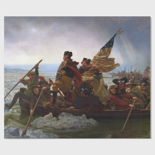 Crossing Delaware 1776: General George Washington Presentpapper (Platt)