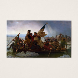Crossing Delaware 1776: General George Washington Visitkort