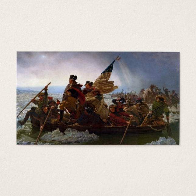 Crossing Delaware 1776: General George Washington Visitkort (Framsidan)