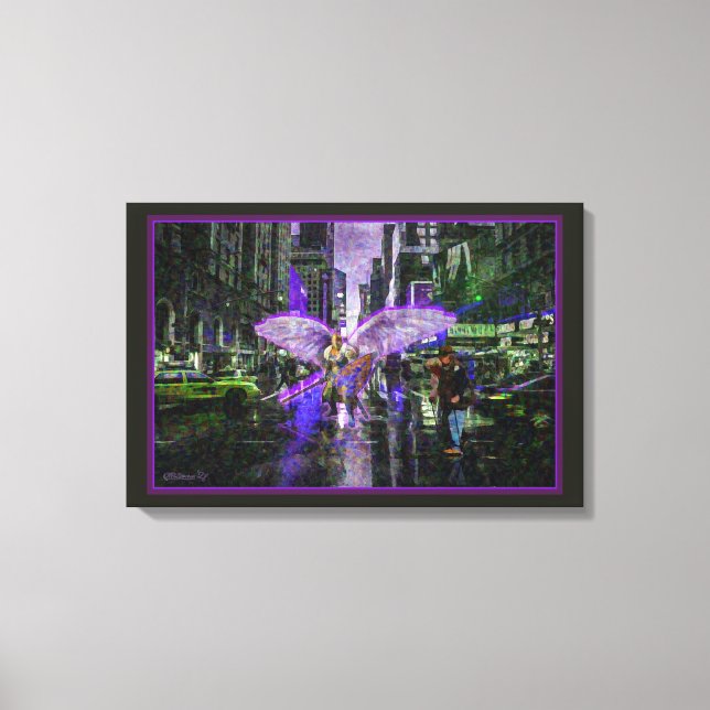 Crossing Guard Oil 24x16 Stretched Canvas (Framsida)