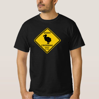 Crossing Road sign Dodo T Shirt