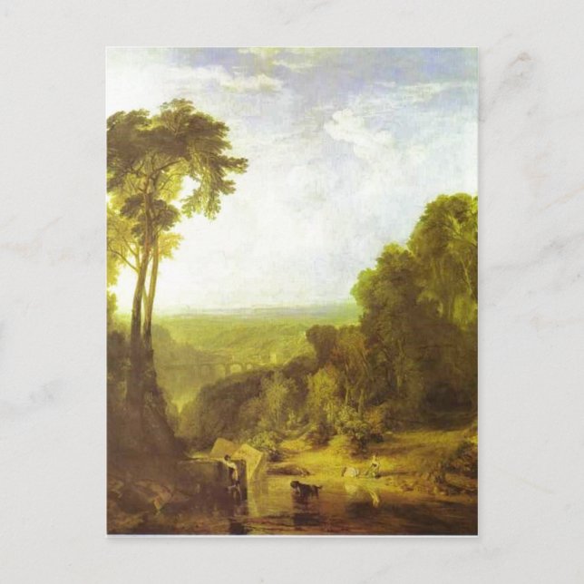 Crossing the Brook J. M. W. Turner, 1815, oil on Vykort (Framsida)