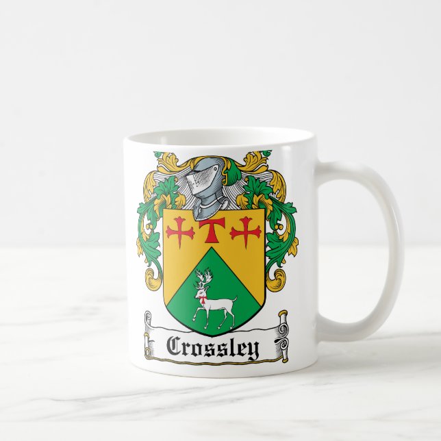 Crossley familjvapensköld kaffemugg (Höger)