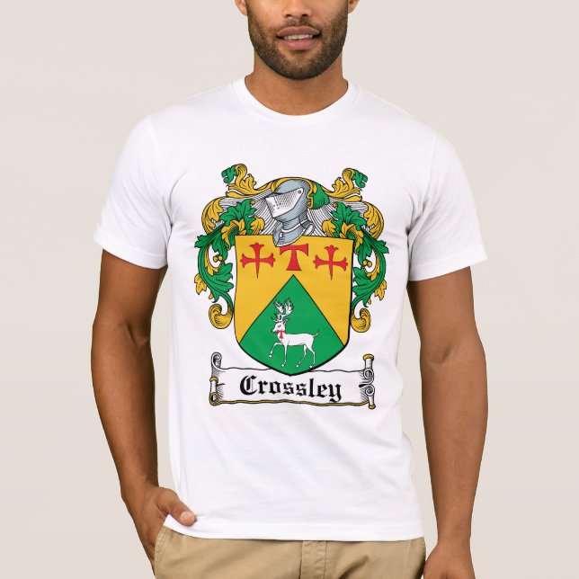 Crossley familjvapensköld tee shirt (Framsida)