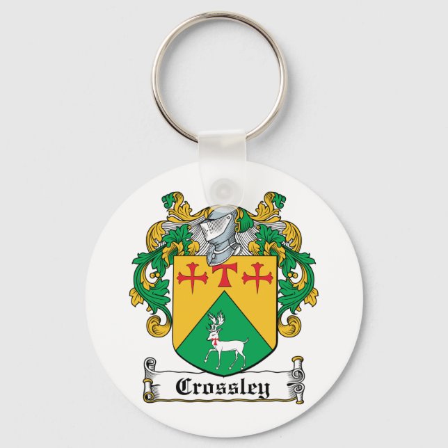 Crossley Family Crest Nyckelring (Framsida)