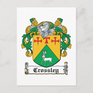 Crossley Family Crest Vykort